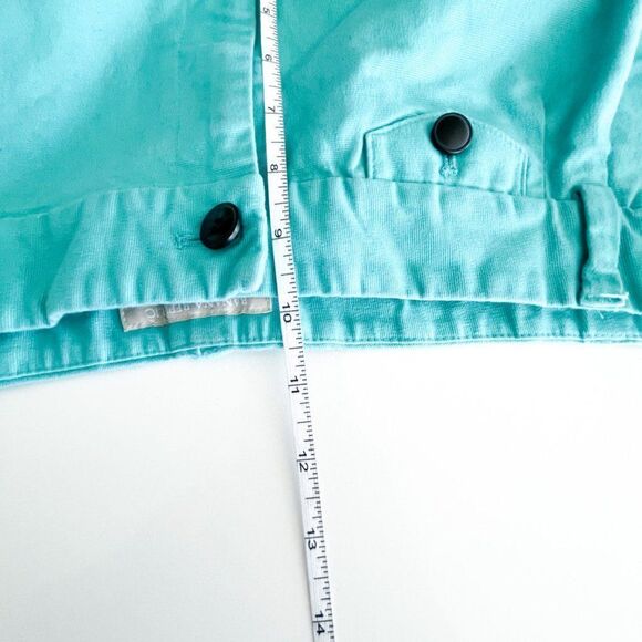 Banana Republic Women's Martin Fit Turquoise Shorts Cuffed Size 12 - Picture 7 of 9